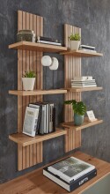 Wandboard >Core< in Artisan Eiche Dekor, MDF, Spannplatte - 38x120x22cm (BxHxT)