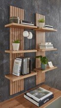 Wandboard >Core< in Artisan Eiche Dekor, MDF, Spannplatte - 38x120x22cm (BxHxT)