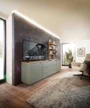 Wandboard >Core< in Artisan Eiche Dekor, MDF, Spannplatte - 38x120x22cm (BxHxT)