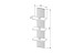 Wandboard >Core< in Artisan Eiche Dekor, MDF, Spannplatte - 38x120x22cm (BxHxT)