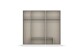 Drehtürenschrank >Davoa< in alpinweiß / Eiche Artisan / Spiegel - B/H/T: 226/210/54 cm