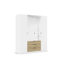 Drehtürenschrank >Davoa< in alpinweiß /...