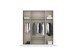 Drehtürenschrank >Davoa< in alpinweiß / Eiche Artisan / Spiegel - B/H/T: 181/210/54 cm