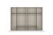 Drehtürenschrank >Davoa< in grau metallic / Eiche Artisan / Spiegel - B/H/T: 271/210/54 cm