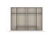 Drehtürenschrank >Davoa< in grau metallic / Eiche Artisan / Spiegel - B/H/T: 271/210/54 cm