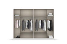 Drehtürenschrank >Davoa< in alpinweiß /...