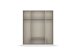 Drehtürenschrank >Davoa< in grau metallic / Eiche Artisan - 181x210x54 (BxHxT)