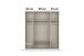 Drehtürenschrank >Davoa< in grau metallic / Eiche Artisan - 181x210x54 (BxHxT)