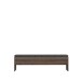 Sitzbank >Bellevue< in Schwarz Eiche/ Schlammeiche  - 185x54x34,8cm (BxHxT)