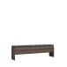 Sitzbank >Bellevue< in Schwarz Eiche/ Schlammeiche  - 185x54x34,8cm (BxHxT)