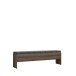 Sitzbank >Bellevue< in Schwarz Eiche/ Schlammeiche  - 185x54x34,8cm (BxHxT)