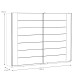 Schiebetürenschrank >Bellevue< in Schwarz Eiche/ Schlammeiche - 269,9x209,7x61,2cm B/H/T