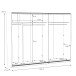 Schiebetürenschrank >Bellevue< in Schwarz Eiche/ Schlammeiche - 269,9x209,7x61,2cm B/H/T