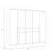 Kleiderschrank >Bellevue< in Schwarzeich / Schlammeiche Dekor - 260,8x220x62,3cm B/H/T