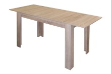 Kulissentisch >Bull< ausziehbar bis 150cm, eiche sägerau - 110(150)x75x60cm (BxHxT)