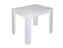 Esstisch >Pit< in weiß matt - 80x75x60cm (BxHxT)