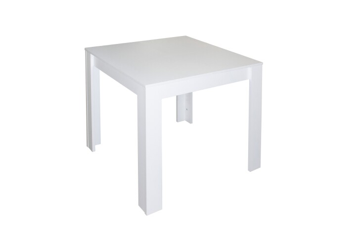 Esstisch >Pit< in weiß matt - 80x75x80cm (BxHxT)