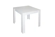 Esstisch >Pit< in weiß matt - 80x75x80cm (BxHxT)
