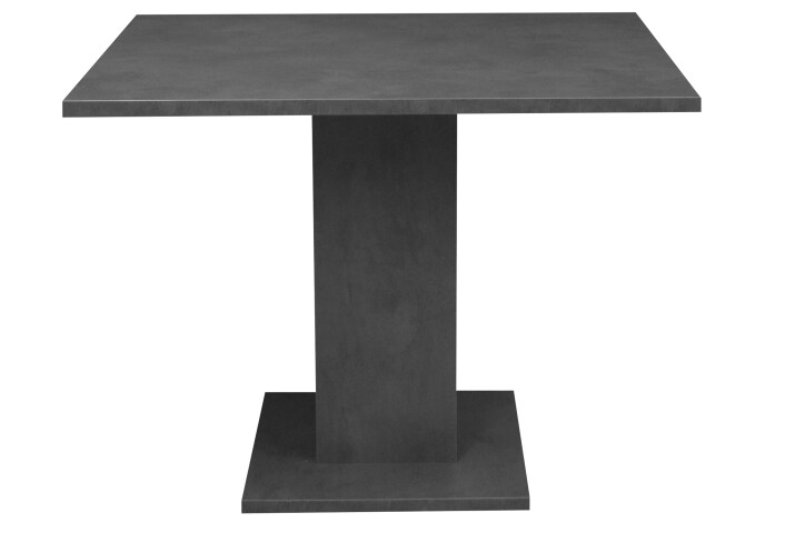 Säulen-Esstisch >Tip< in graphit - 80x76x80cm (BxHxT)
