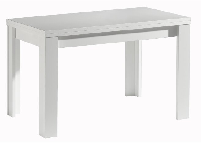 Kulissentisch >Monzi< (ausziehbar) in weiß matt - 110x78x60cm (BxHxT)
