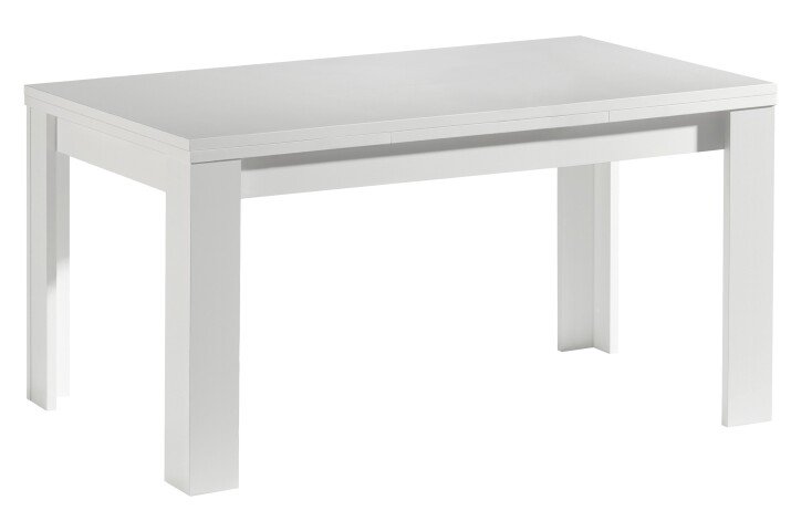 Kulissentisch >Monzi< (ausziehbar) in weiß matt - 140x78x90cm (BxHxT)