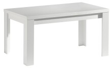 Kulissentisch >Monzi< (ausziehbar) in weiß matt - 160x78x90cm (BxHxT)