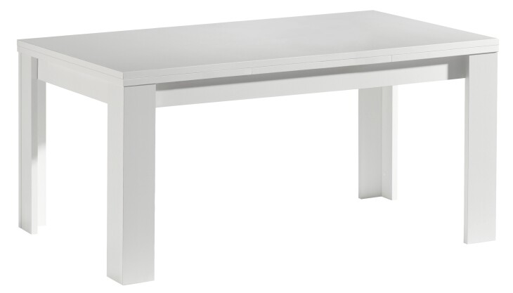 Kulissentisch >Monzi< (ausziehbar) in weiß matt - 180x78x90cm (BxHxT)