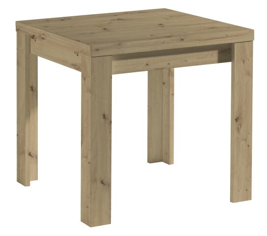 Kulissentisch >Monzi< (ausziehbar bis 136cm) in asteiche - 80/136x78x80cm (BxHxT)