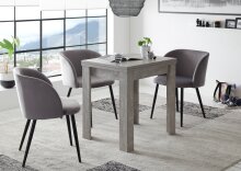 Kulissentisch >Monzi< (ausziehbar) in beton -...
