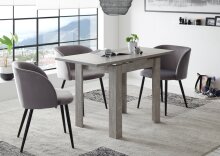 Kulissentisch >Monzi< (ausziehbar) in beton - 80x78x60cm (BxHxT)