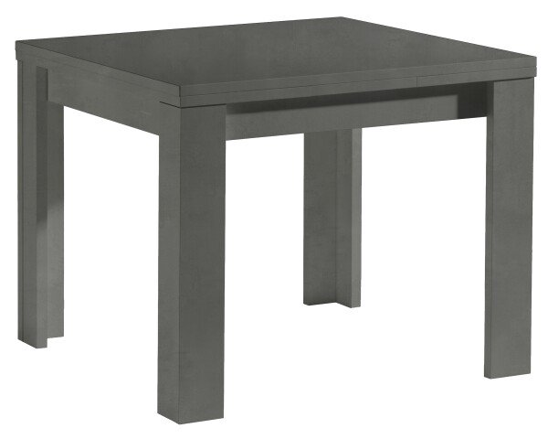 Kulissentisch >Monzi< ausziehbar bis 136cm, in graphit - 80/136x78x60cm (BxHxT)