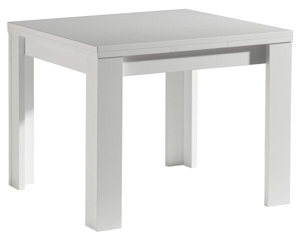 Kulissentisch >Monzi< ausziehbar bis 136cm in weiß matt - 80/136x78x60cm (BxHxT)