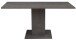 Säulen-Esstisch >Tap< (ausziehbar bis 160cm) in graphit - 120/160x76x80cm (BxHxT)