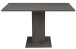 Säulen-Esstisch >Tap< (ausziehbar auf 120cm) in graphit - 80(120)x76x80cm (BxHxT)
