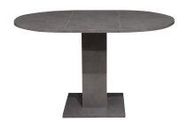 Säulen-Esstisch >Tap< ausziehbar bis 150cm in graphit - 110/150x76x110cm (BxHxT)
