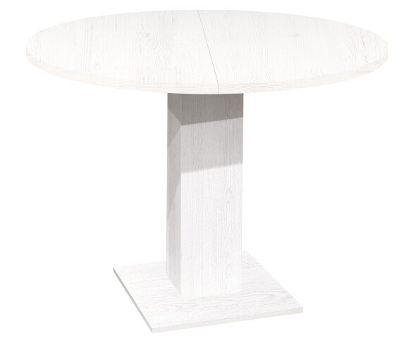 Säulen-Esstisch >Tap< (ausziehbar bis 130cm) in pino aurelio - 90(130)x76x90cm (BxHxT)