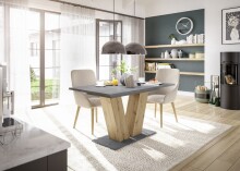 Säulen-Esstisch >Teo< (ausziehbar bis 180cm)...