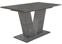 Säulen-Esstisch >Teo< (ausziehbar) in graphit...