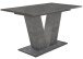 Säulen-Esstisch >Teo< (ausziehbar) in graphit  - 140x76x80cm (BxHxT)
