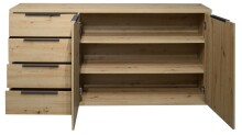 Sideboard >Clyde< in asteiche Dekor - 180x90x45cm (BxHxT)