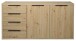 Sideboard >Clyde< in asteiche Dekor - 180x90x45cm (BxHxT)