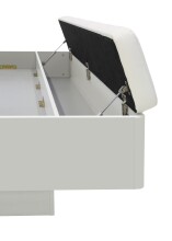 Bettanlage >Starlet Plus < in Weiß/ Weiß Glanz  - 285,3x87,3x242,2cm (BxHxT)