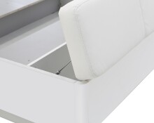 Bettanlage >Starlet Plus < in Weiß/ Weiß Glanz  - 285,3x87,3x242,2cm (BxHxT)