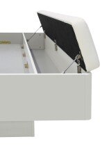 Bettanlage >Starlet Plus < in Weiß/ Weiß Glanz  - 285,3x87,3x242,2cm (BxHxT)