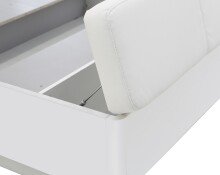 Bettanlage >Starlet Plus < in Weiß/ Weiß Glanz  - 285,3x87,3x242,2cm (BxHxT)