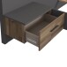 Bettanlage >Sirius Black< in Stabeiche Dekor/Grau, 306,5x120x209,9cm B/H/T