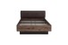 Bett >JACKY< in Schlamm/Scripteiche Dekor mit Schwarz Eiche, 146,2x87,7x209,6 cm B/H/T
