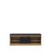 Sitzbank >KASZIMIRO< in Waterford Eiche /Schwarz  - 145,7x52,4x43cm (BxHxT)