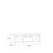 Sitzbank >KASZIMIRO< in Waterford Eiche /Schwarz  - 145,7x52,4x43cm (BxHxT)