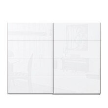 Schwebetürenschrank >Starlet Plus < in Weiß/ Weiß Glanz, 269,9x209,7x61,2cm B/H/T